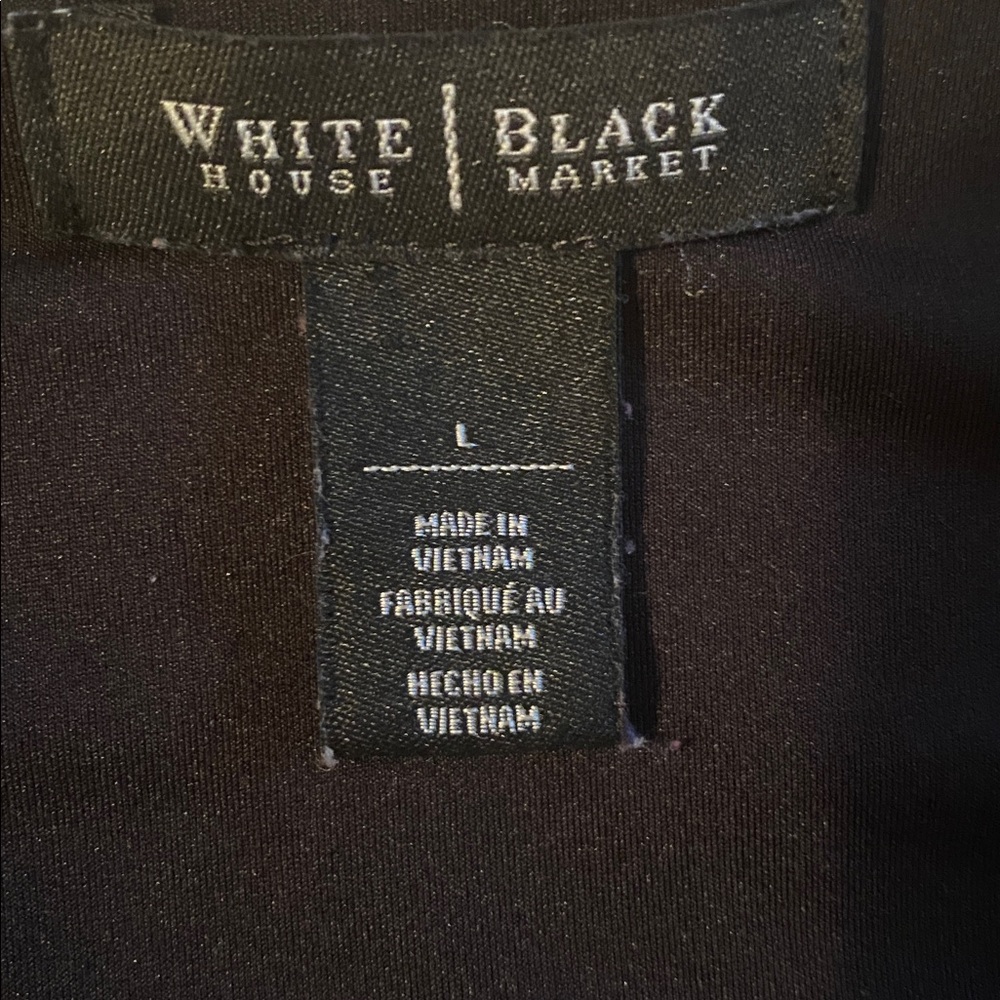 White House black market size large dress 3/4 length sleeves - Picture 5 of 7